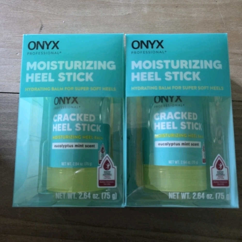 Onyx Professional Moisturizing Heel Stick, Eucalyptus Mint, 2 X 2.64 oz (75 g)